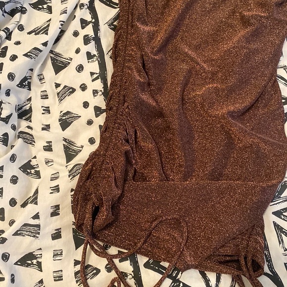 Tiger lily Sparkly copper dress with draw strings - Picture 5 of 6